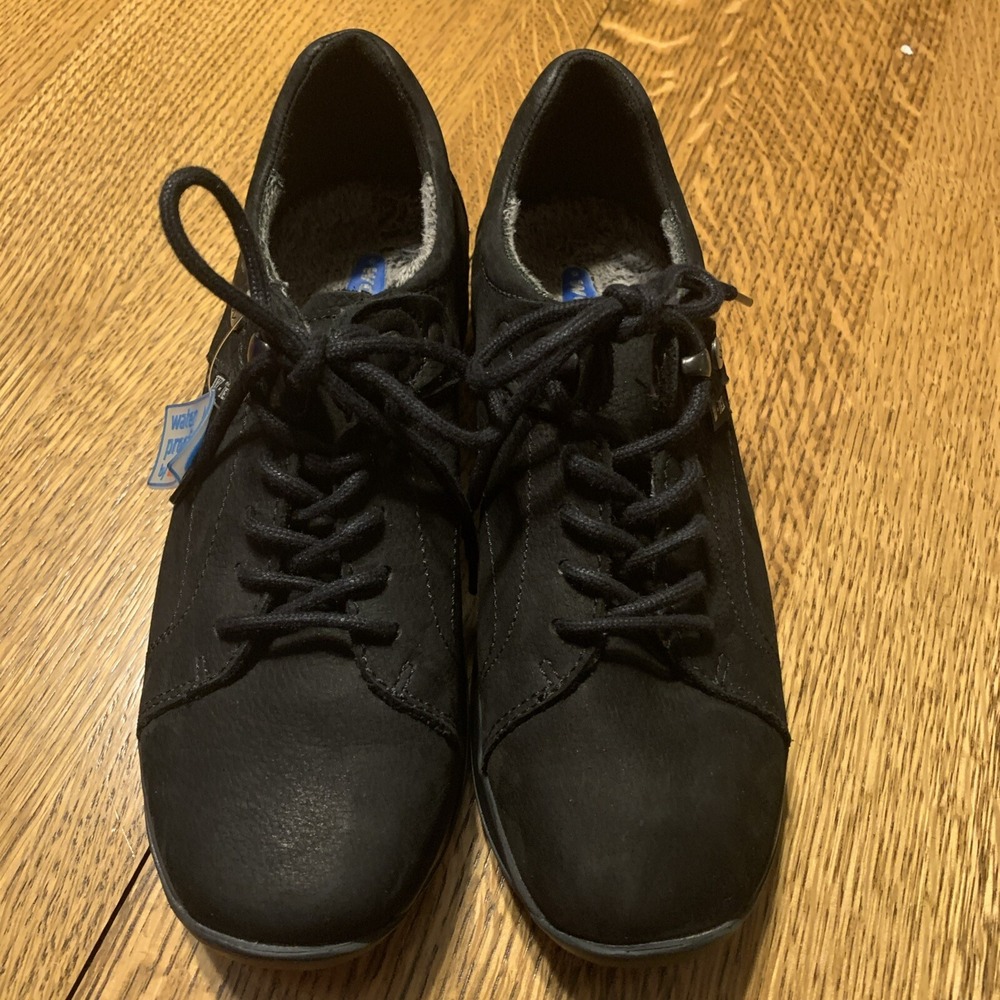Women's Wolky‎ Cajun WR Walking Shoe Sneaker Waterproof Black 37 (6)
